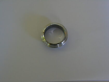 Ring - Retaining Nut (chrome) for Turn/Headlight Control switch. Fulvia & Flavia